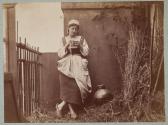 [Young woman with jug]