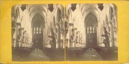 Belgique (Province de Brabant). Bruxelles. Intérieur de l'Église Sainte-Gudule.