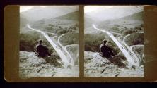 [Will Connell, seated overlooking Cahon Pass, California]