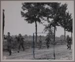 [German prisoners rounded up after battle.]