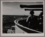 Second plane shot down during the attack on our force December 4, 1943.