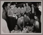 Serving "Battle Rations" to the Crew on CV-16 During General quarters.