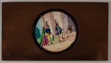 [cat greeting king, queen and man]