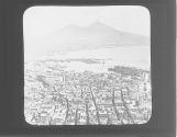 Bird's-eye View of Naples (East) and Vesuvius, Italy