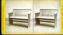 [Church Pew "Part of a Pew from Christ Church used by Washington, Franklin, La Fayette & Bishop White."]