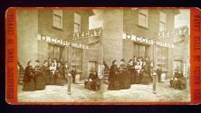 [Crusaders outside saloon]