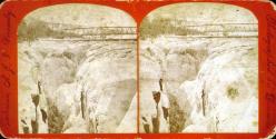 Passaic Falls & Vicinity - Looking up the Ravine, Winter