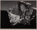 Half Dome, Moonrise, Yosemite Valley