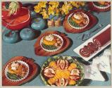 [Food spread with daffodils (McCall's)]