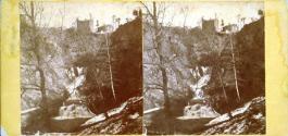 Falls of the Poestenkill, near Troy, N.Y. (Winter scene.)