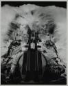 [Battleship in heavy seas]