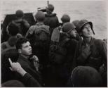 Landing at Humbolt Bay - First wave of American troops in LCPs on way to White Beach, Humbolt Bay, New Guinea. Meeting little opposition, they moved quickly inland to Hollandia, April 22, 1944.