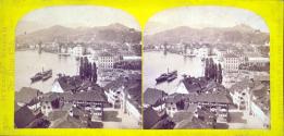 Panorama De Lucerne Pris De La Cathédrale. Suisse