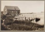 Cottage and canoe