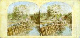 Rustic Bridge, Sleepy Hollow. Scene of Washington Irving's "Headless Man"