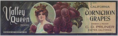 Valley Grape Brand California Queens