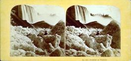 Icebergs at Niagara. As seen at the foot of the American Fall.
