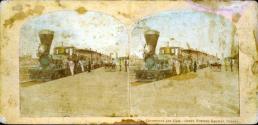 Locomotive and Cars.  Great Western Railway, Canada