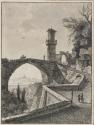 [Distant view of Rome from outside the city, possibly from Ponte Fabricio]