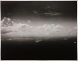 [Distant aeriel view of sea battle]
