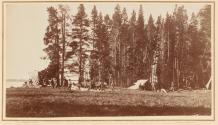 Camp on Yellowstone Lake, Yellowstone Series 1871.