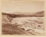 Hot Springs on Gardiners River, Group of Springs on Summit. Hot Springs Series.