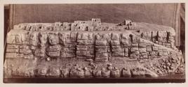 [Photograph of a model made by Jackson of Indian pueblos, probably Hopi.]