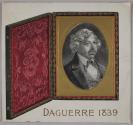 [Embossed picture of a daguerreotype case with a picture of Louis-Jacques-Mandé Daguerre]