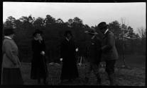 George Eastman and friends outdoors, Oak Lodge Trip