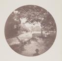 [Children playing on lawn]