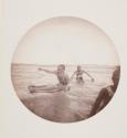 Natives on logs, first Cataract