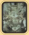 [George Eastman House Conservatory with ghost images of six participants in 2001 Historic Process Workshop]
