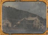 [Farm, with large house with cupola]