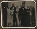 [Group including President James K. Polk, First Lady Sarah Polk, and former First Lady Dolley Madison]