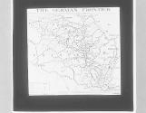 ZW. Map showing Belgian, German & French Frontiers.