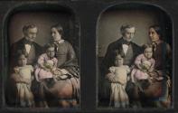 [Probably Martin Hans Boyè with his wife and two daughters]
