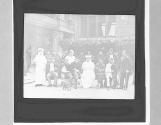The heroine of Antwerp. Miss Scott with her nurses and (Illeg.)