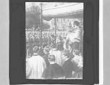 Blessing a South German regiment. Bavarians about to leave for the front.