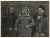 [Two men and a woman]