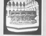 Venice. Palace of the Doges, Bronze Fountain in Courtyard.