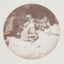 Boy blowing bellows at tinsmiths, Esueh