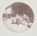 Donkey loaded with lettuce, Cairo