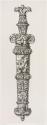 [Photogravure copy of an engraving of a sword in decorated scabbard]