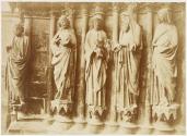Reims Cathedral: Jamb figures of the central portal of the west façade