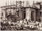 [Stoneworkers in front of Subscribers' Pavilion, Paris Opera]