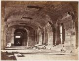 [Interior stone structure, during construction of Paris Opera]
