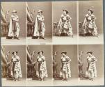 [Woman in theatrical clothing]