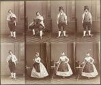 [Man and woman in theatrical clothes]