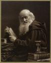 [Man with books and hourglass]