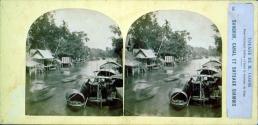 Bangkok, Canal et Bateaux Siamois